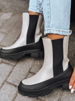 Botki>Dstreet Botki damskie FROSTFALL beżowe ZY0355