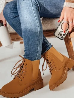 Botki>Dstreet Botki damskie GRIPWAY kamelowe ZY0582