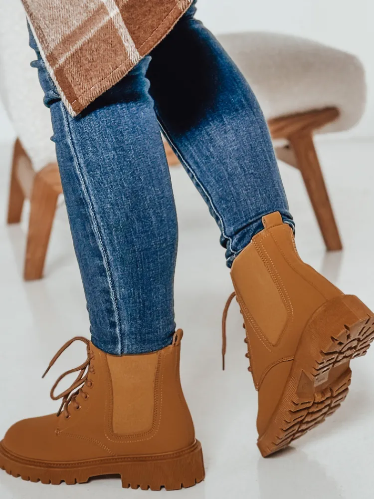 Botki>Dstreet Botki damskie GRIPWAY kamelowe ZY0582