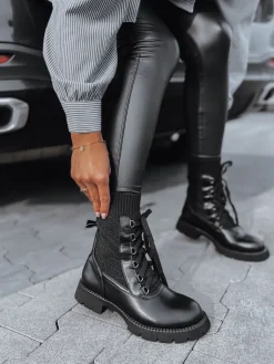 Kozaki|Botki>Dstreet Botki damskie HOLLYHOCK czarne ZY0373