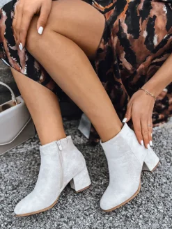 Botki>Dstreet Botki damskie LORNE beżowe ZY0433