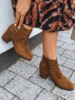 Botki>Dstreet Botki damskie LORNE kamelowe ZY0434