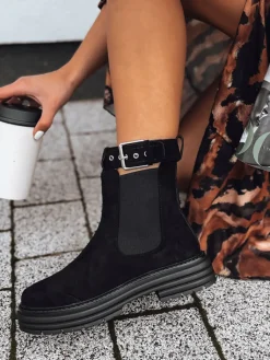 Botki>Dstreet Botki damskie MADDEN czarne ZY0410