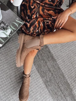 Botki>Dstreet Botki damskie MADDEN khaki ZY0418