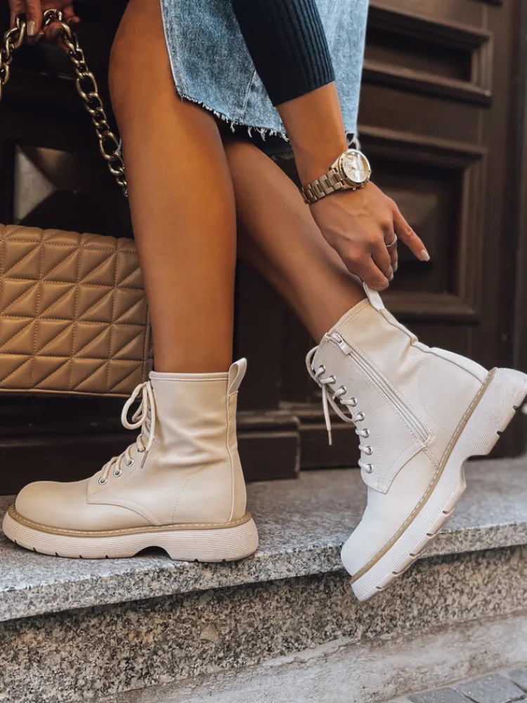 Botki>Dstreet Botki damskie MOONSTONE beżowe ZY0367