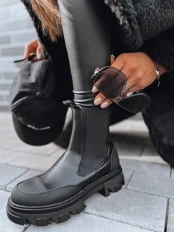 Botki>Dstreet Botki damskie PRIMROSE czarne ZY0389