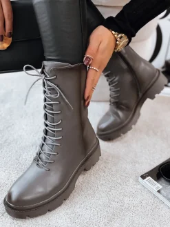 Botki>Dstreet Botki damskie REDBIS szare ZY0453