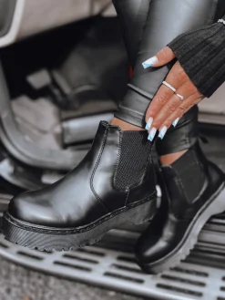 Botki>Dstreet Botki damskie STEPBACK z wysoką podeszwą czarne ZY0494