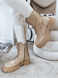 Botki>Dstreet Botki damskie URBRAN beżowe ZY0437