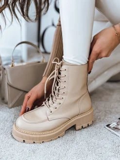 Botki>Dstreet Botki damskie URBRAN beżowe ZY0437