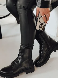 Botki>Dstreet Botki damskie workery STYLOBOSS czarne ZY0521