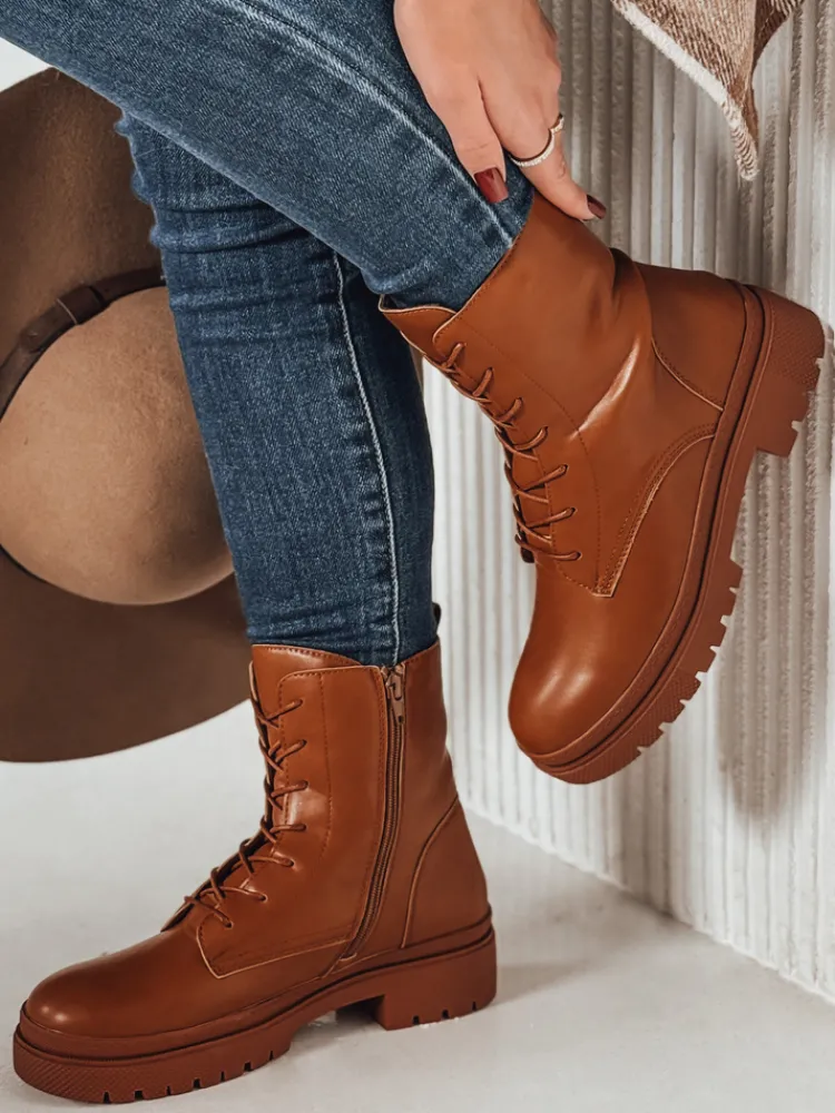 Botki>Dstreet Botki damskie workery STYLOBOSS kamelowe ZY0520