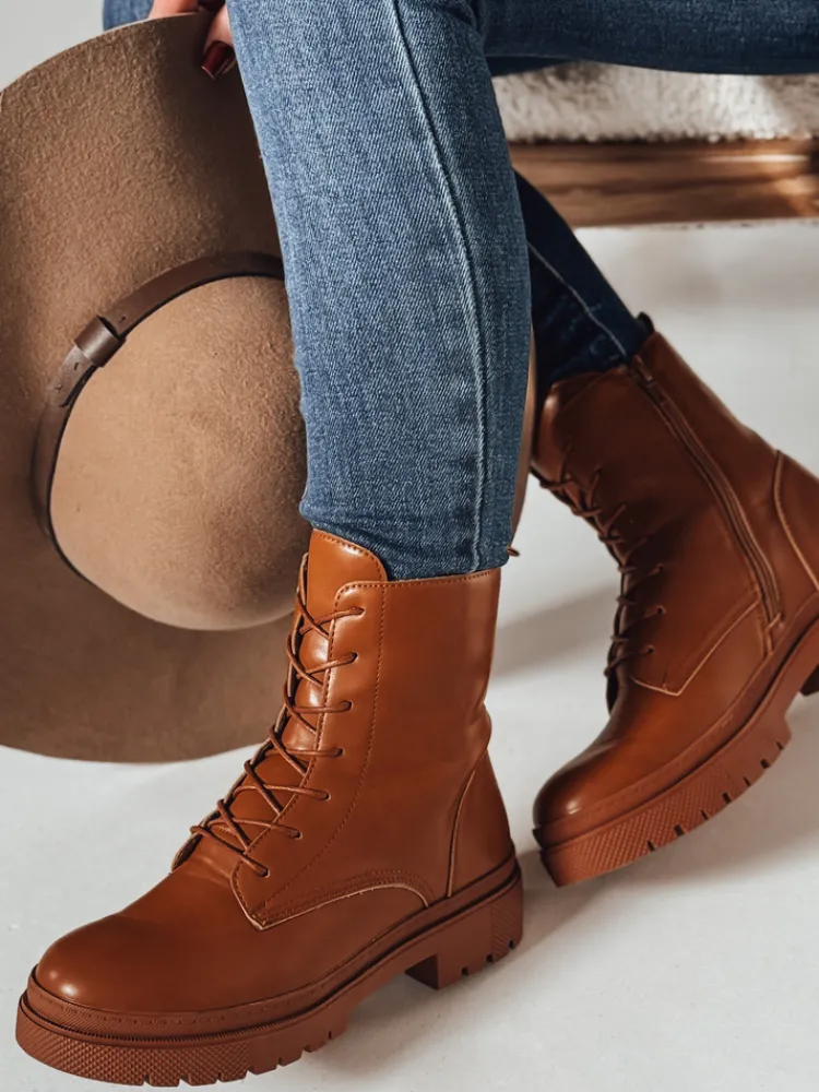 Botki>Dstreet Botki damskie workery STYLOBOSS kamelowe ZY0520