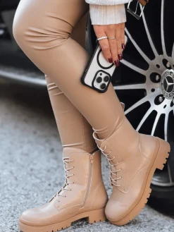 Botki>Dstreet Botki damskie workery STYLOBOSS kremowe ZY0522