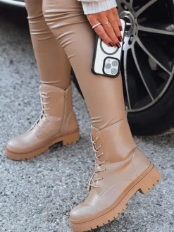 Botki>Dstreet Botki damskie workery STYLOBOSS kremowe ZY0522