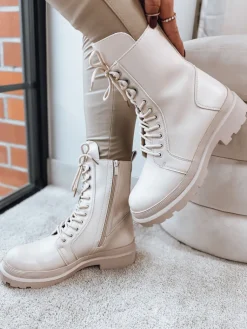 Botki>Dstreet Botki damskie ZILLA beżowe ZY0450