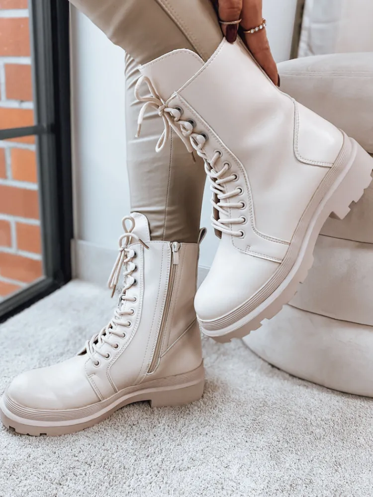 Botki>Dstreet Botki damskie ZILLA beżowe ZY0450