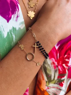 Wyjątkowe Okazje>Dstreet Bransoletka HESSA złota LY0104