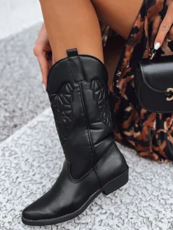 Botki>Dstreet Buty damskie COZY czarne ZY0414