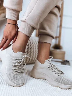Buty Skarpetkowe|Buty Sportowe>Dstreet Buty damskie KRISTA beżowe ZY0309