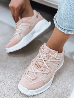Buty Sportowe|Sneakersy>Dstreet Buty damskie LESI rózowe ZY0113