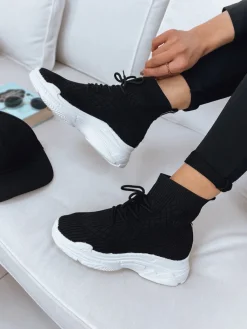 Buty Skarpetkowe>Dstreet Buty damskie NENSY czarne ZY0108