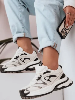 Buty Sportowe|Sneakersy>Dstreet Buty sportowe damskie na platformie AIRBOOS czarne ZY0612