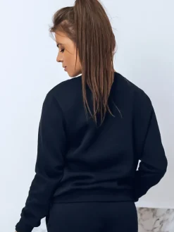Bluzy Damskie>Dstreet Damska granatowa bluza dresowa LARA BY1203