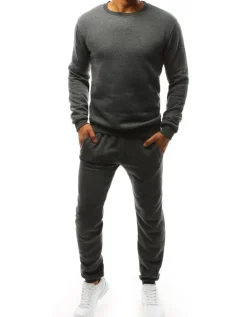 Komplety Dresowe Męskie>Dstreet Dres męski antracytowy AX0038