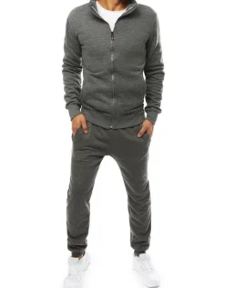 Komplety Dresowe Męskie>Dstreet Dres męski antracytowy AX0230