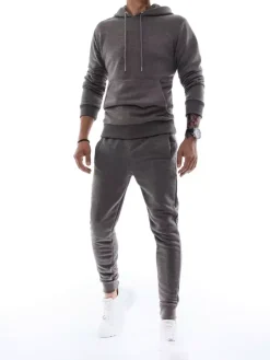 Komplety Dresowe Męskie>Dstreet Dres męski antracytowy AX0420