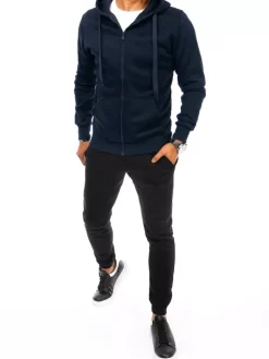 Komplety Dresowe Męskie>Dstreet Dres męski granatowo-czarny AX0628