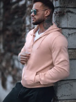 Komplety Dresowe Męskie>Dstreet Dres męski różowo-czarny AX0743