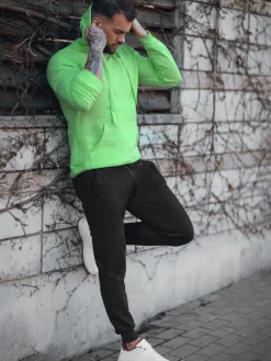 Komplety Dresowe Męskie>Dstreet Dres męski zielono-czarny AX0747