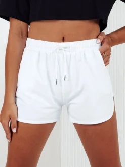 Spodenki Damskie>Dstreet Dresowe krótkie spodenki damskie GO SPORT białe SY0409