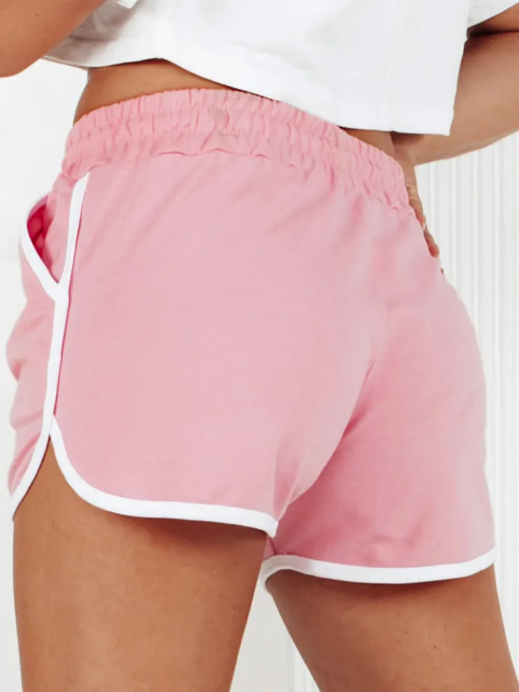 Spodenki Damskie>Dstreet Dresowe krótkie spodenki damskie TOP SPORT różowe SY0412