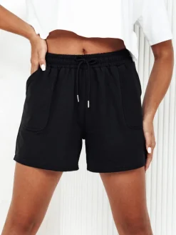 Spodenki Damskie>Dstreet Dresowe spodenki damskie PELLA czarne SY0321