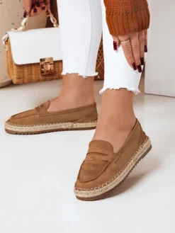 Espadryle>Dstreet Espadryle damskie JUDANA kamelowe ZY0639