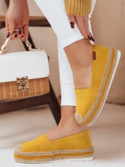 Espadryle>Dstreet Espadryle damskie LANSI żółte ZY0056