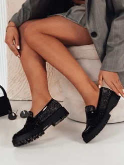 Mokasyny>Dstreet Espadryle damskie OTERO czarne ZY0478