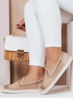 Espadryle>Dstreet Espadryle damskie SHINE złote ZY0061