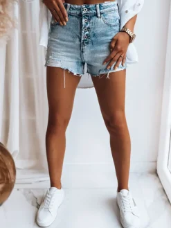 Spodenki Damskie>Dstreet Jeansowe spodenki damskie SANGRIA niebieskie SY0320