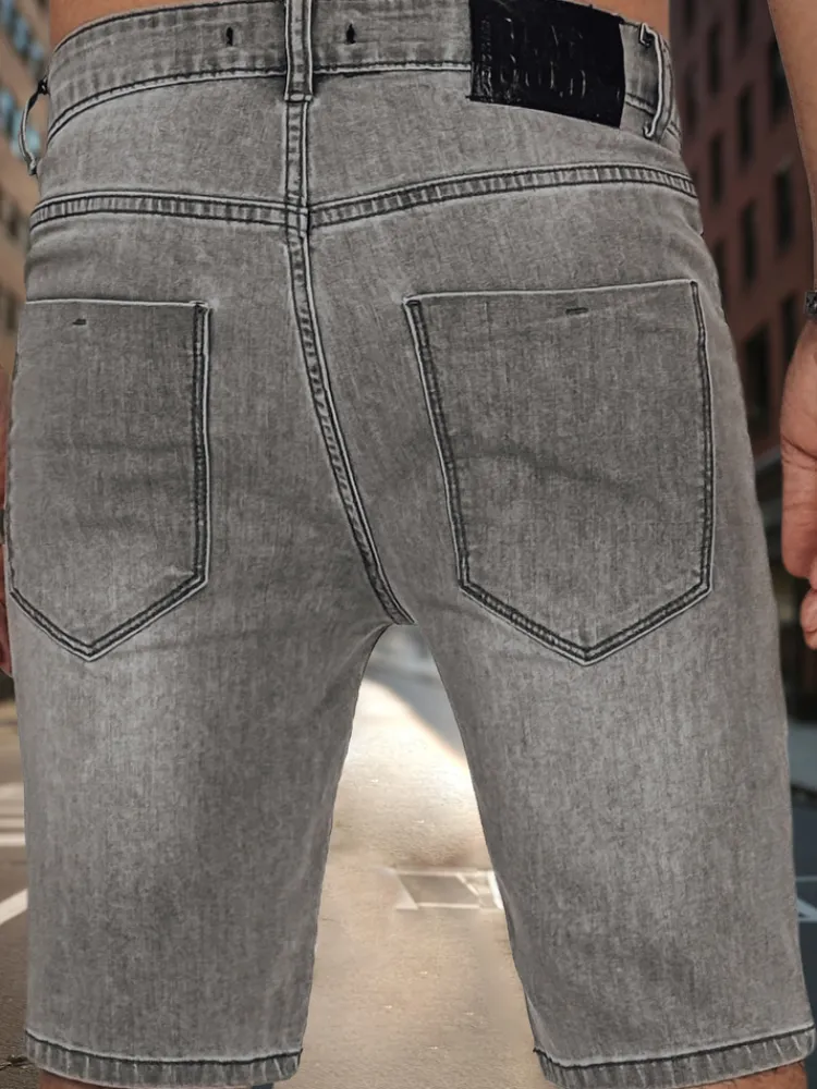 Spodenki Męskie>Dstreet Jeansy męskie krótkie ciemnoszare SX2351