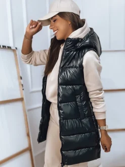 Kamizelki Damskie>Dstreet Kamizelka damska ARAS czarna TY2850