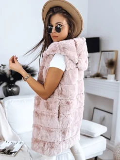 Kamizelki Damskie>Dstreet Kamizelka damska ASHTON różowa TY3338