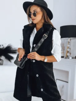 Kamizelki Damskie>Dstreet Kamizelka damska BALLA czarna TY3199