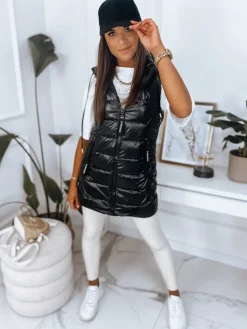 Kamizelki Damskie>Dstreet Kamizelka damska KENDRA czarna TY2775