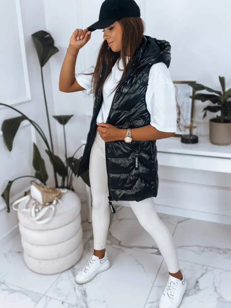 Kamizelki Damskie>Dstreet Kamizelka damska KENDRA czarna TY2775