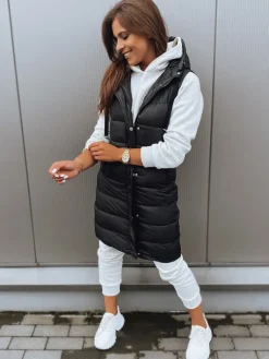 Kamizelki Damskie>Dstreet Kamizelka damska KERIN czarna TY2916