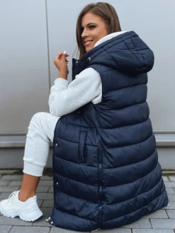 Kamizelki Damskie>Dstreet Kamizelka damska KERIN granatowa TY2919